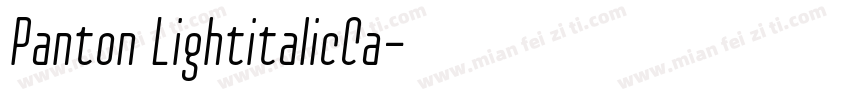 Panton LightitalicCa字体转换